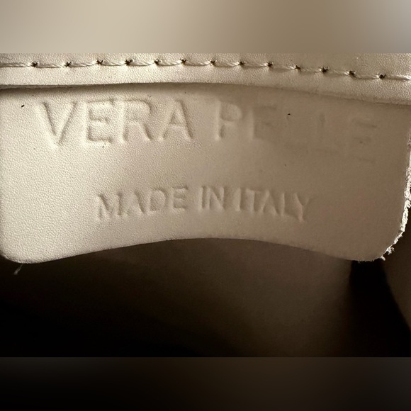 Vintage Vera Pelle Italian Leather Colorblock Tote – Made in Italy - Picture 9 of 11